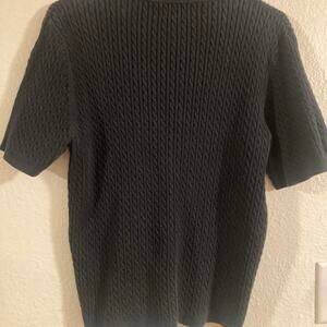 Vintage pendleton black cable knit
